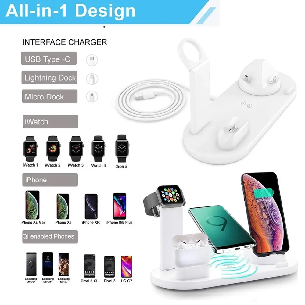 30W 7in1 ワイヤレス充電スタンドパッド iPhone - Watch 7 Smartwatch Iphone のレビューと価格