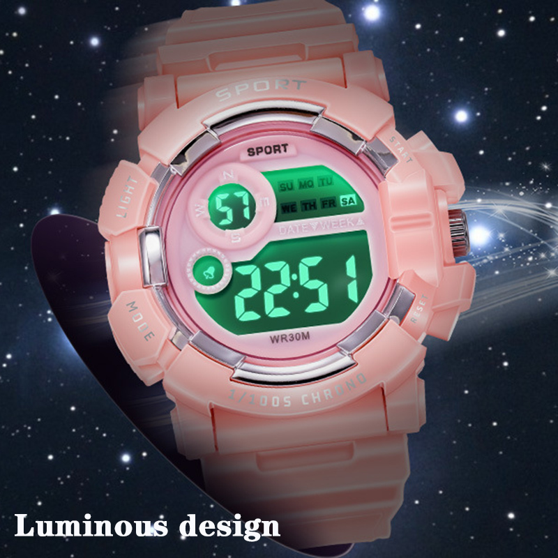 YIKAZE キッズ腕時計ファッション発光防水目覚まし時計腕 - Smartwatch Digital Watches For Kid Boy With Alarm のレビューと価格