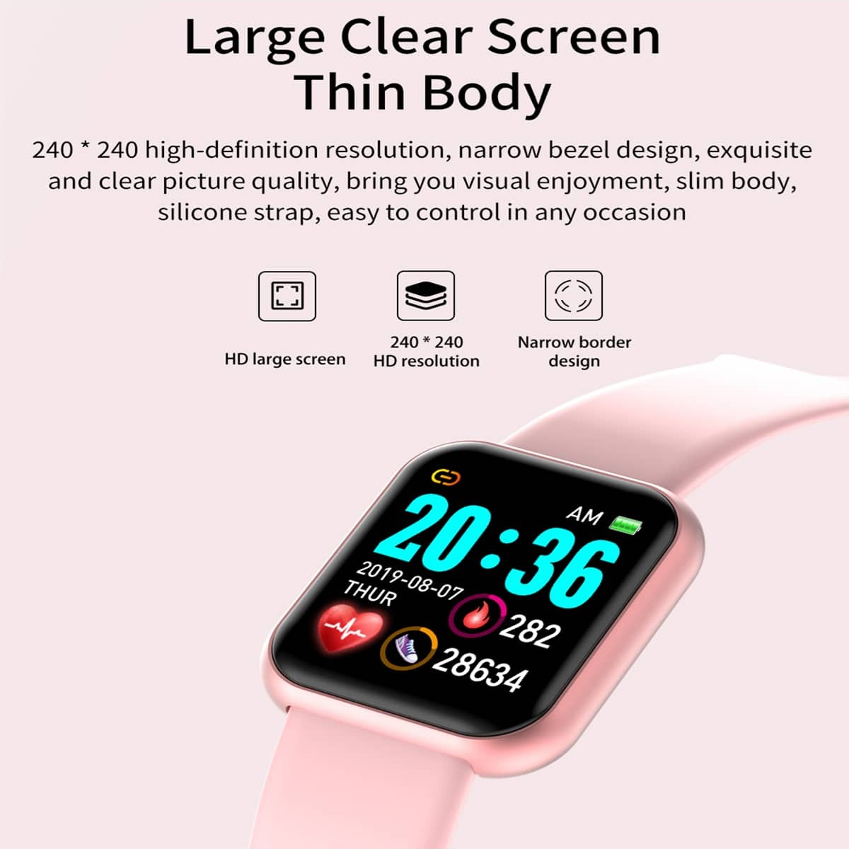 男性と女性のためのスマートウォッチ、音楽制御付きスマートウォ - Smartwatch Watches For Men Digital のレビューと価格
