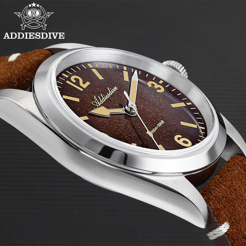 ADDIESDIVE 36 ミリメートル 200 メートル防 - Leather Watch Strap のレビューと価格