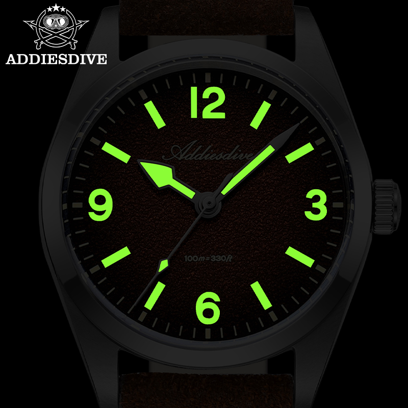 ADDIESDIVE 36 ミリメートル 200 メートル防 - Leather Watch Strap のレビューと価格