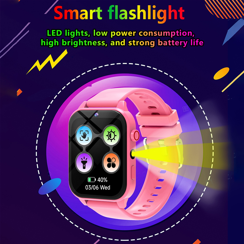 キッズゲームスマートウォッチ懐中電灯防水 HD カメラ睡眠ト - Smartwatch Watches For Kid Girl のレビューと価格