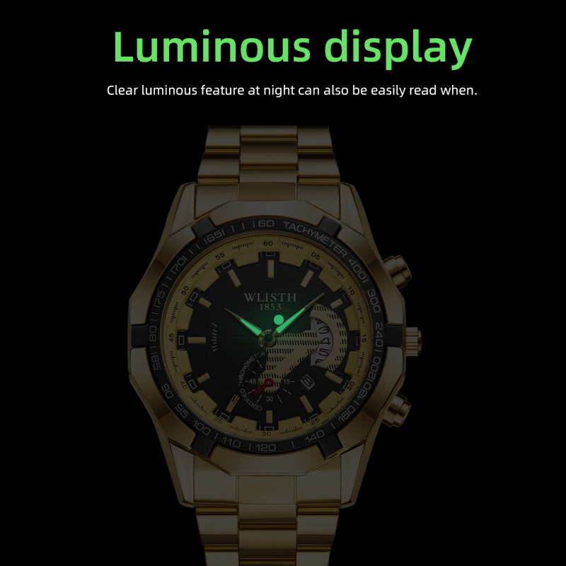 高級ブランドマンウォッチ防水発光日付スポーツマン腕時計ステン - Smartwatch Watches For Men Brands のレビューと価格