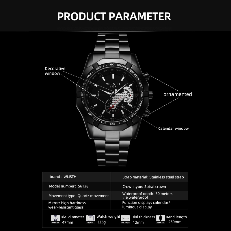 高級ブランドマンウォッチ防水発光日付スポーツマン腕時計ステン - Smartwatch Watches For Men Brands のレビューと価格