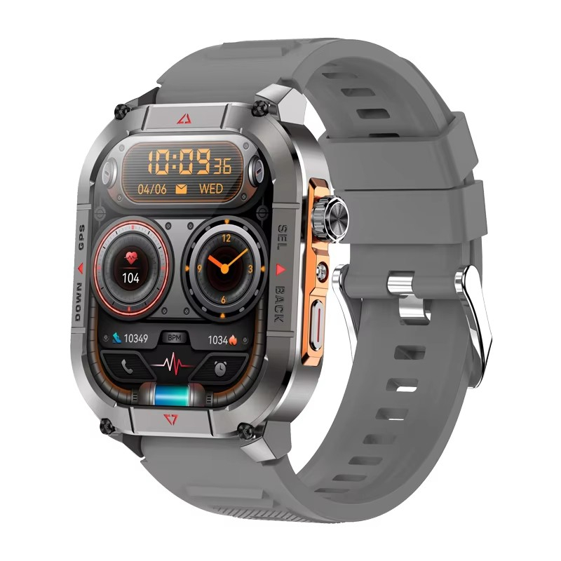新型HK84メンズスマートウォッチ AMOLED アウトドア - Smartwatch Watches For Men Digital のレビューと価格