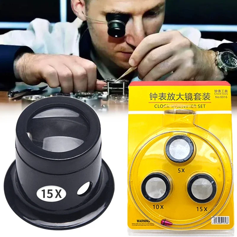 1 セット 5X 10X 15X 20X 虫眼鏡クリップオン - Crystal Press Tool のレビューと価格