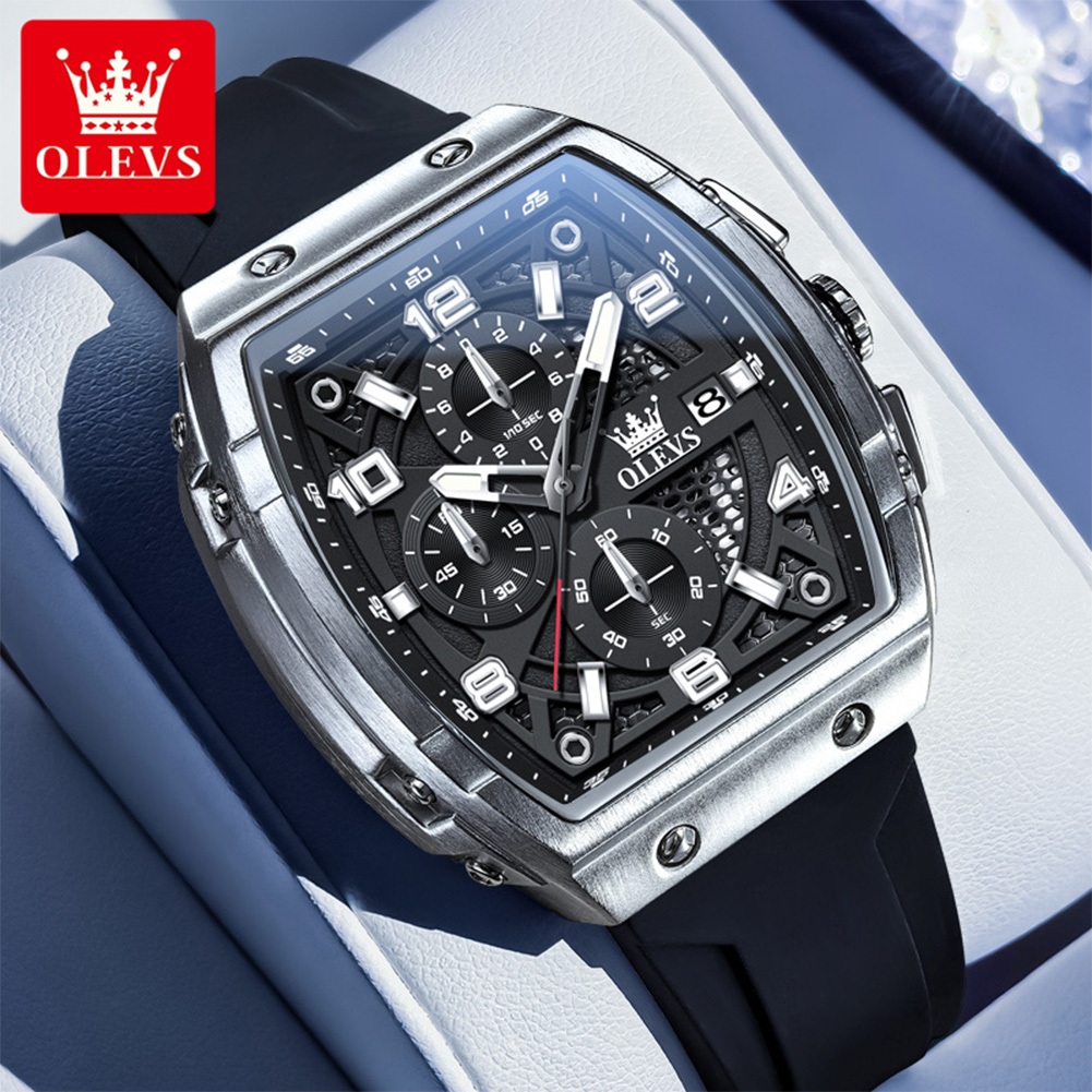 OLEVSメンズ腕時計2976高級ファッショントノー型クォー - Smartwatch Watches For Men Brands のレビューと価格
