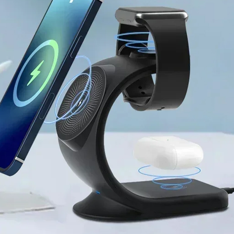 マグネット式ワイヤレス充電器 3in1 急速充電ステーション - Watch 7 Smartwatch Iphone のレビューと価格