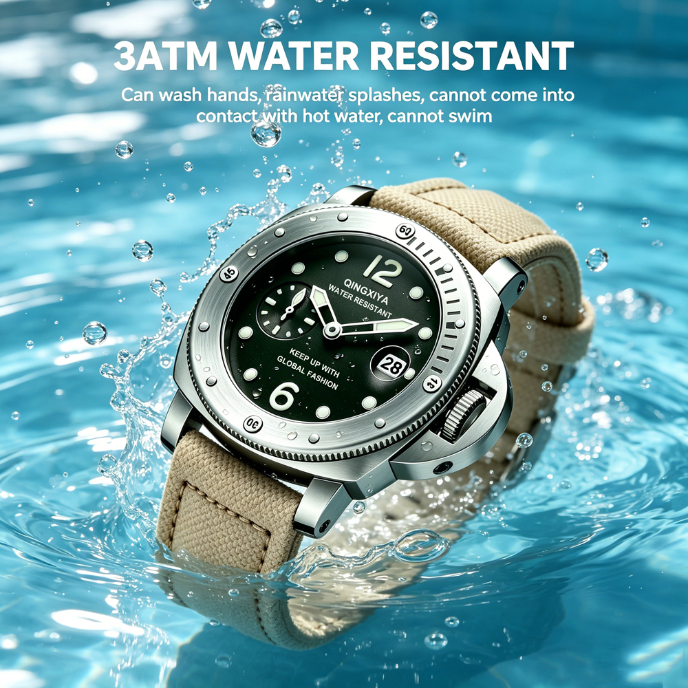 QINGXIYA スポーツキャンバスストラップメンズクォーツ - Smartwatch Watches For Men Brands のレビューと価格