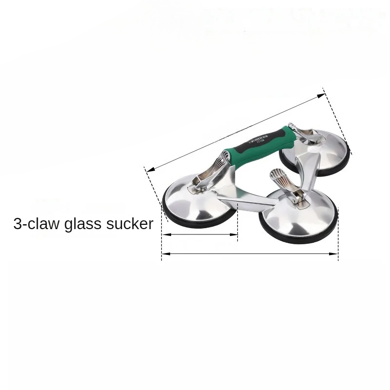 3爪ガラス吸盤 厚みのあるゴム製アルミ合金爪 セラミックタイ - Crystal Press Tool のレビューと価格