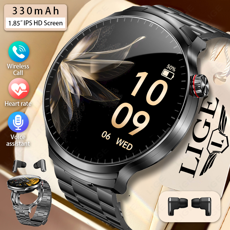 新型スマートウォッチ BT通話 ワイヤレスイヤホン 2 in - Smartwatch Noise Watches のレビューと価格