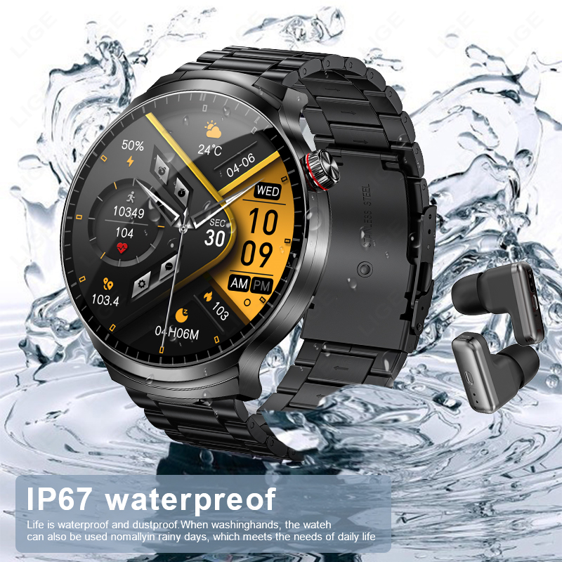 新型スマートウォッチ BT通話 ワイヤレスイヤホン 2 in - Smartwatch Noise Watches のレビューと価格