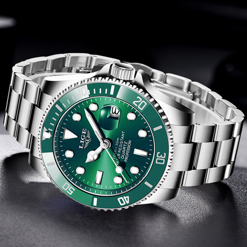 Lige-男性用時計,ファッションブランド,高級,防水,30 - Smartwatch Watches For Men Brands のレビューと価格