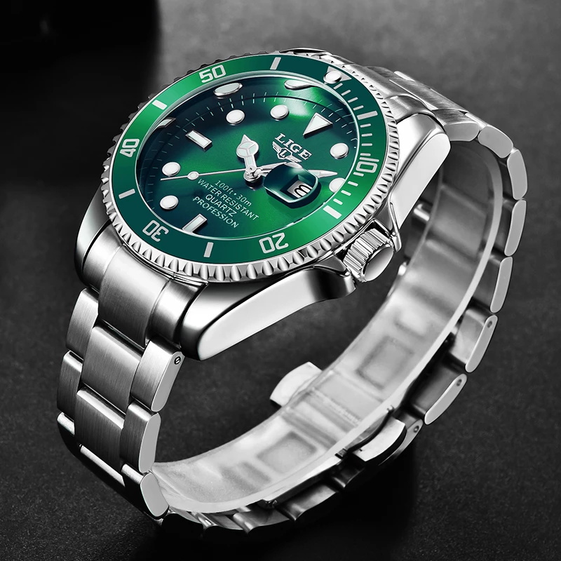 Lige-男性用時計,ファッションブランド,高級,防水,30 - Smartwatch Watches For Men Brands のレビューと価格