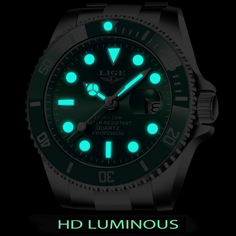Lige-男性用時計,ファッションブランド,高級,防水,30 - Smartwatch Watches For Men Brands のレビューと価格