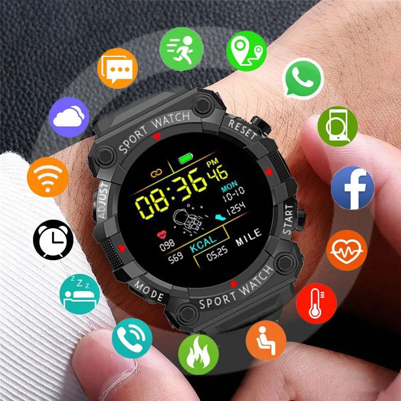 スポーツブレスレットy56スマートウォッチ丸型カラースクリー - Watch Smart Y56 のレビューと価格