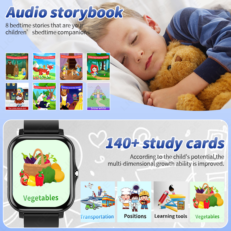 LIGE 2025 オーディオブック子供スマートウォッチファ - Smartwatch Digital Watches For Kid Boy With Alarm のレビューと価格