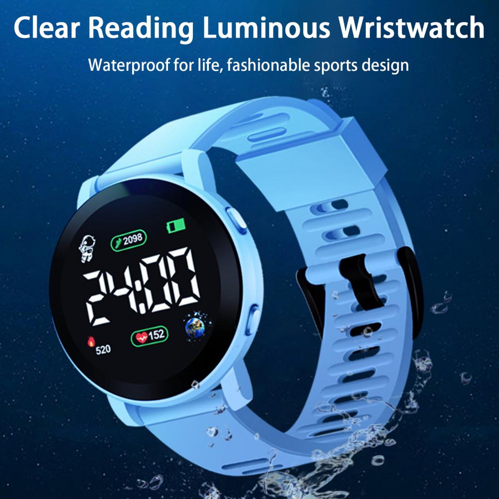 キッズ LED デジタル腕時計防水自動日付週間カレンダースポ - Smartwatch Digital Watches For Kid Boy のレビューと価格