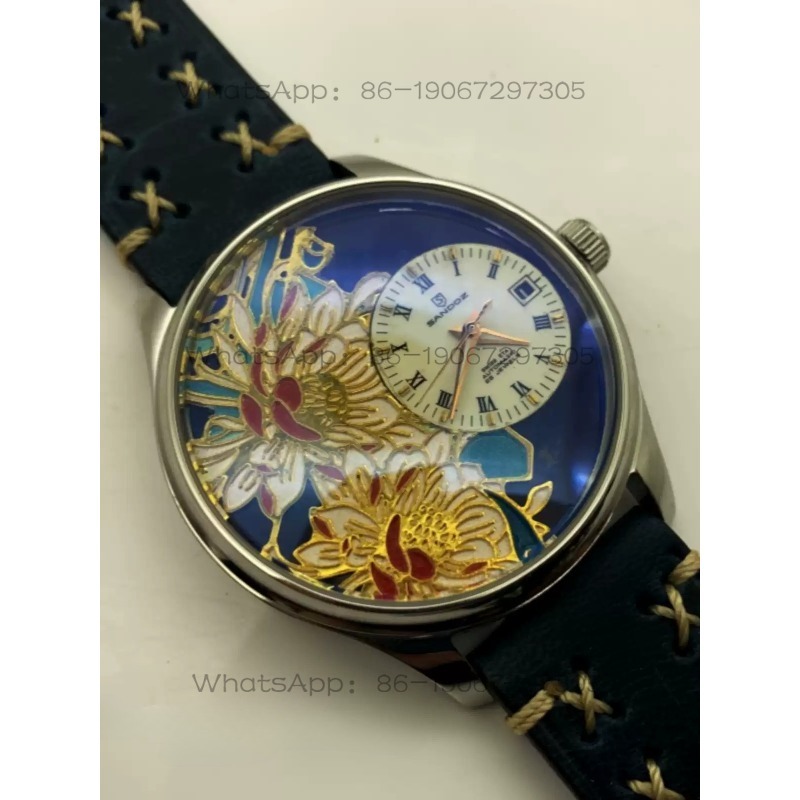 ertyi手作りフィリグリーダイヤルレトロ中国風自動機械式時 - Leather Watch Strap のレビューと価格