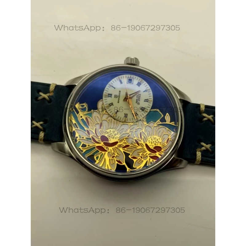 ertyi手作りフィリグリーダイヤルレトロ中国風自動機械式時 - Leather Watch Strap のレビューと価格