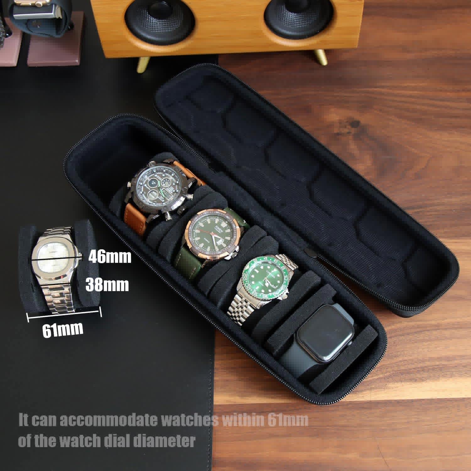 男性または女性用の時計ボックスオーガナイザー、時計トラベルケ - Smartwatch I Watches のレビューと価格