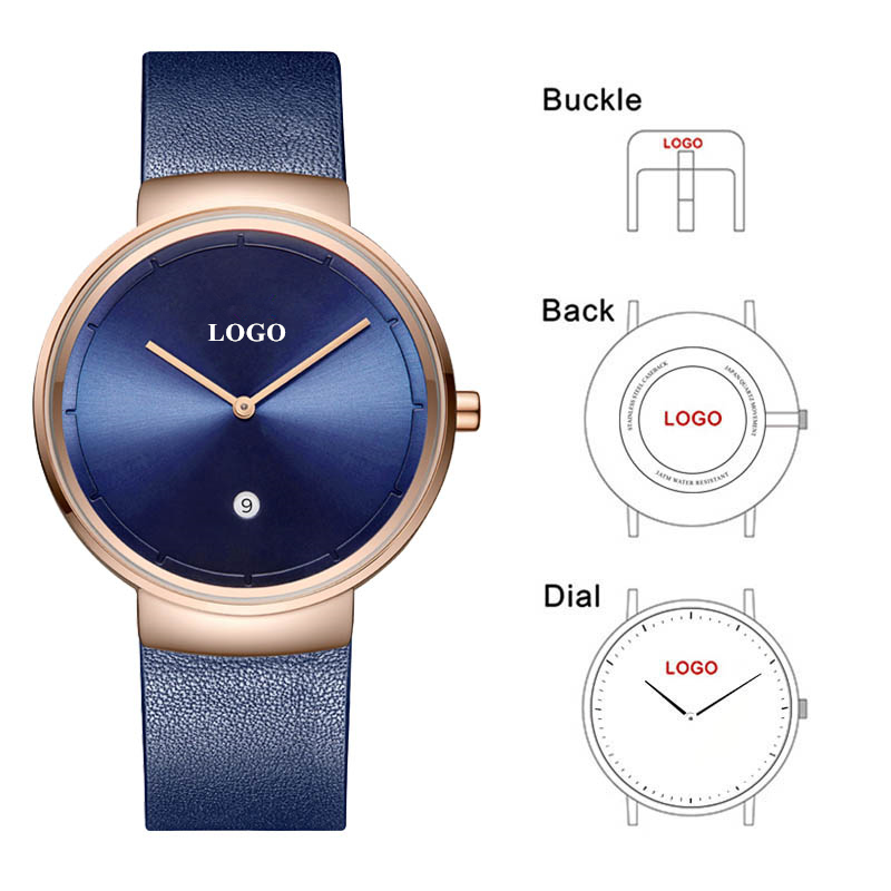 男性と女性のためのcl032ファクトリーウォッチ,あなた自身 - Leather Watch Strap のレビューと価格