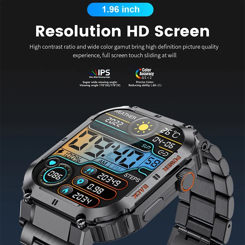 Lige-男性用アウトドアスポーツフィットネススマートウォッ - Smartwatch Watches For Men Digital のレビューと価格