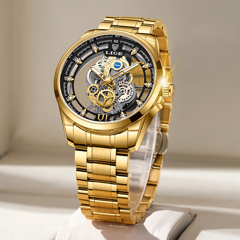 2026 LIGE メンズ腕時計 スケルトン 自動巻き クォ - Smartwatch Watches For Men Brands のレビューと価格