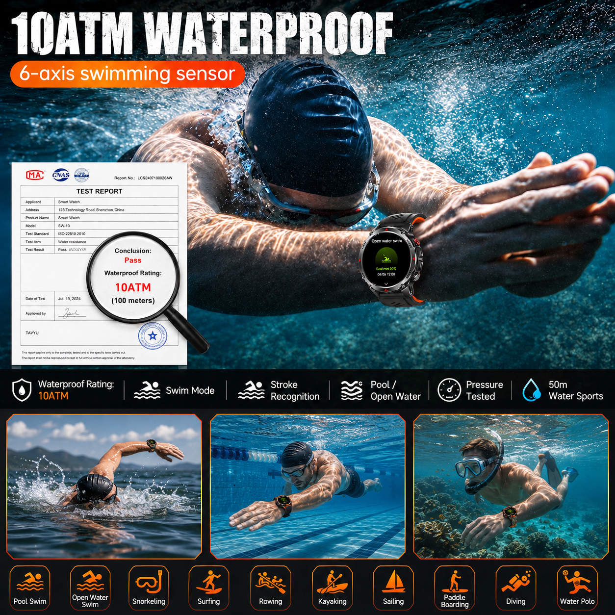 T-Rex 3 Pro ミリタリーグレード AGPS スマー - Smartwatch Watches For Men Digital のレビューと価格