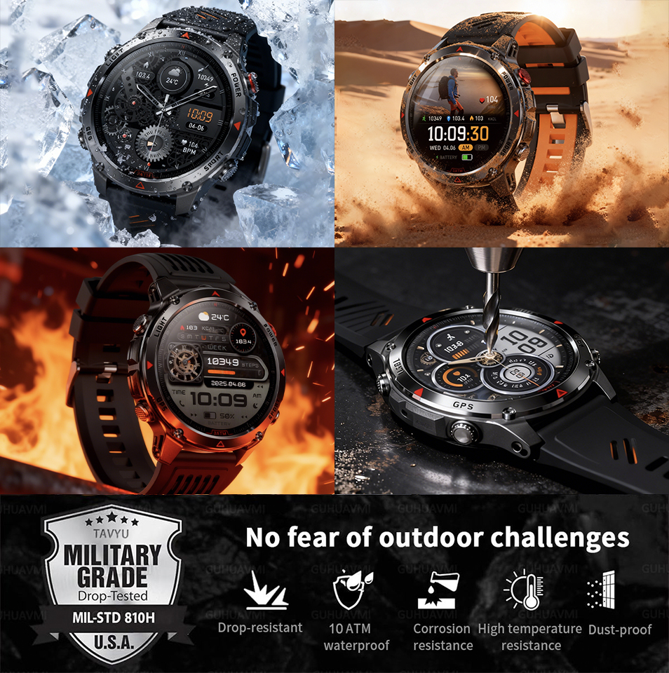 T-Rex 3 Pro ミリタリーグレード AGPS スマー - Smartwatch Watches For Men Digital のレビューと価格