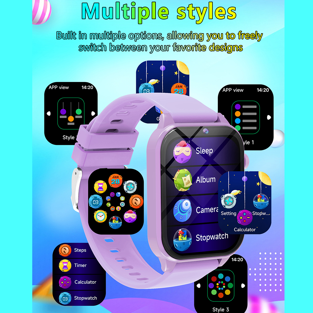 ゲームスマートウォッチ子供用18種類の楽しいゲーム睡眠モニタ - Smartwatch Digital Watches For Kid Boy With Alarm のレビューと価格