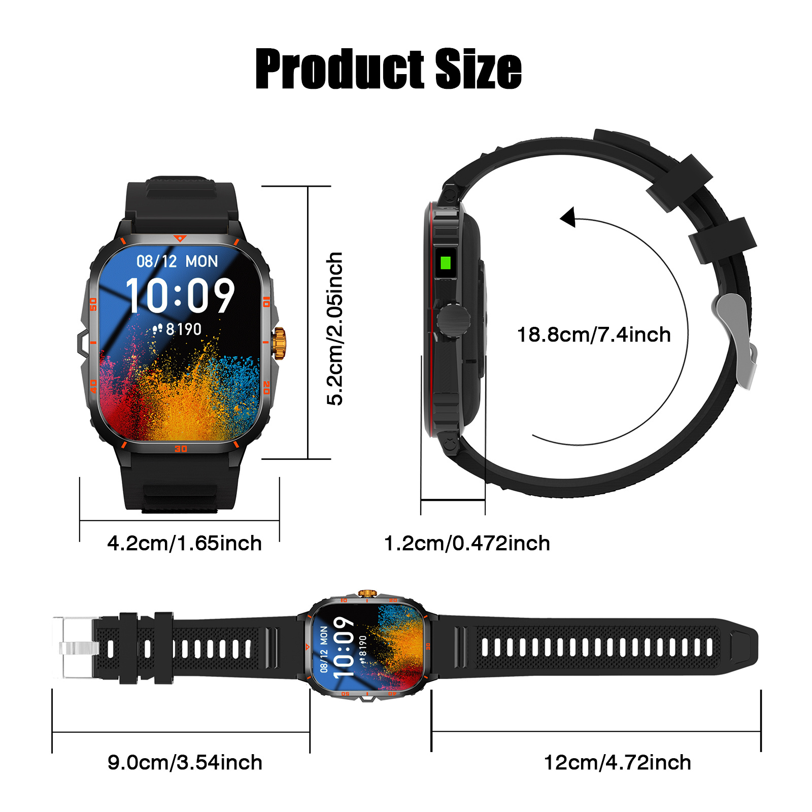 新しいクラシックスマートウォッチには、高解像度タッチスクリー - Watch 7 Smartwatch Iphone のレビューと価格