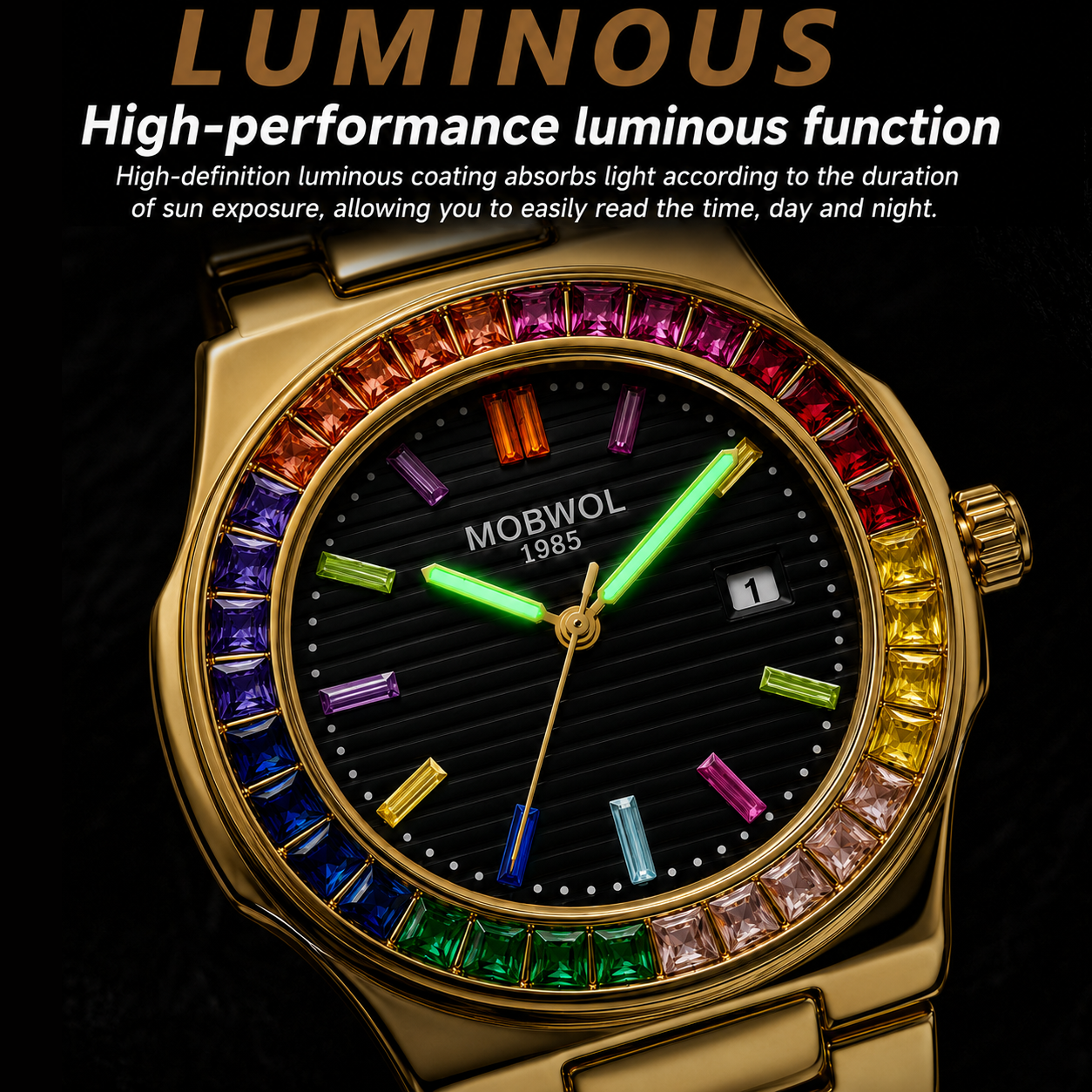 MOBWOL ファッションビジネスメンズ腕時計防水ホワイトダ - Smartwatch Watches Birthday Gift For Men のレビューと価格