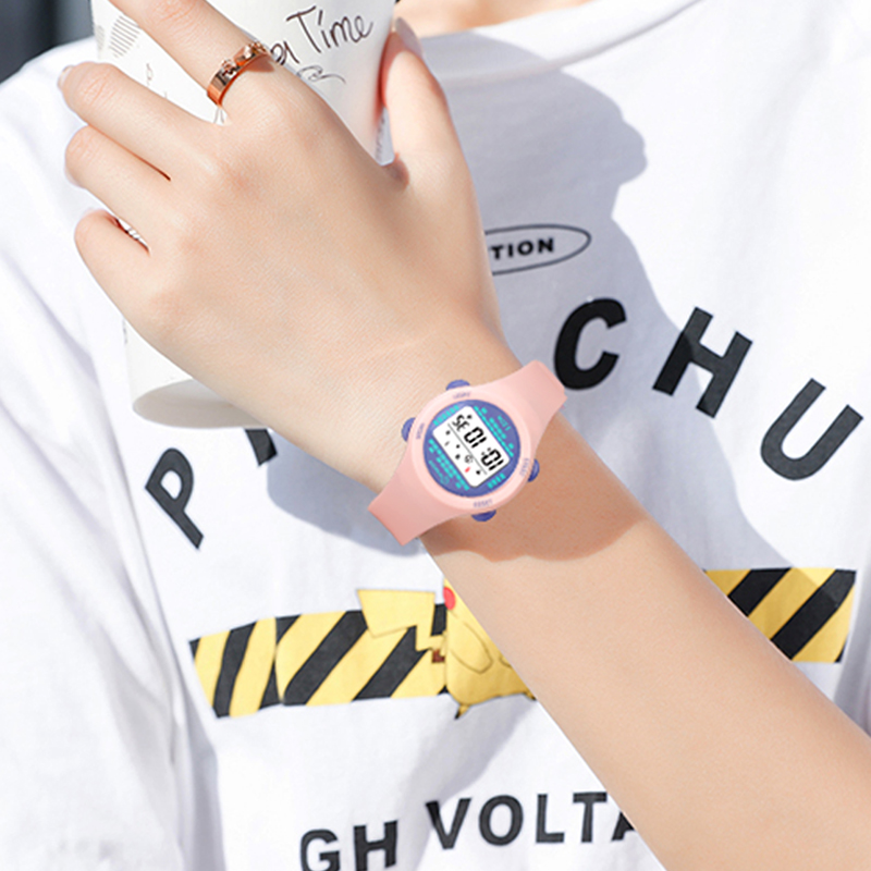子供用電子時計,ピンク,多機能,デジタル,子供用スマート腕時 - Smartwatch Digital Watches For Kid Boy With Alarm のレビューと価格