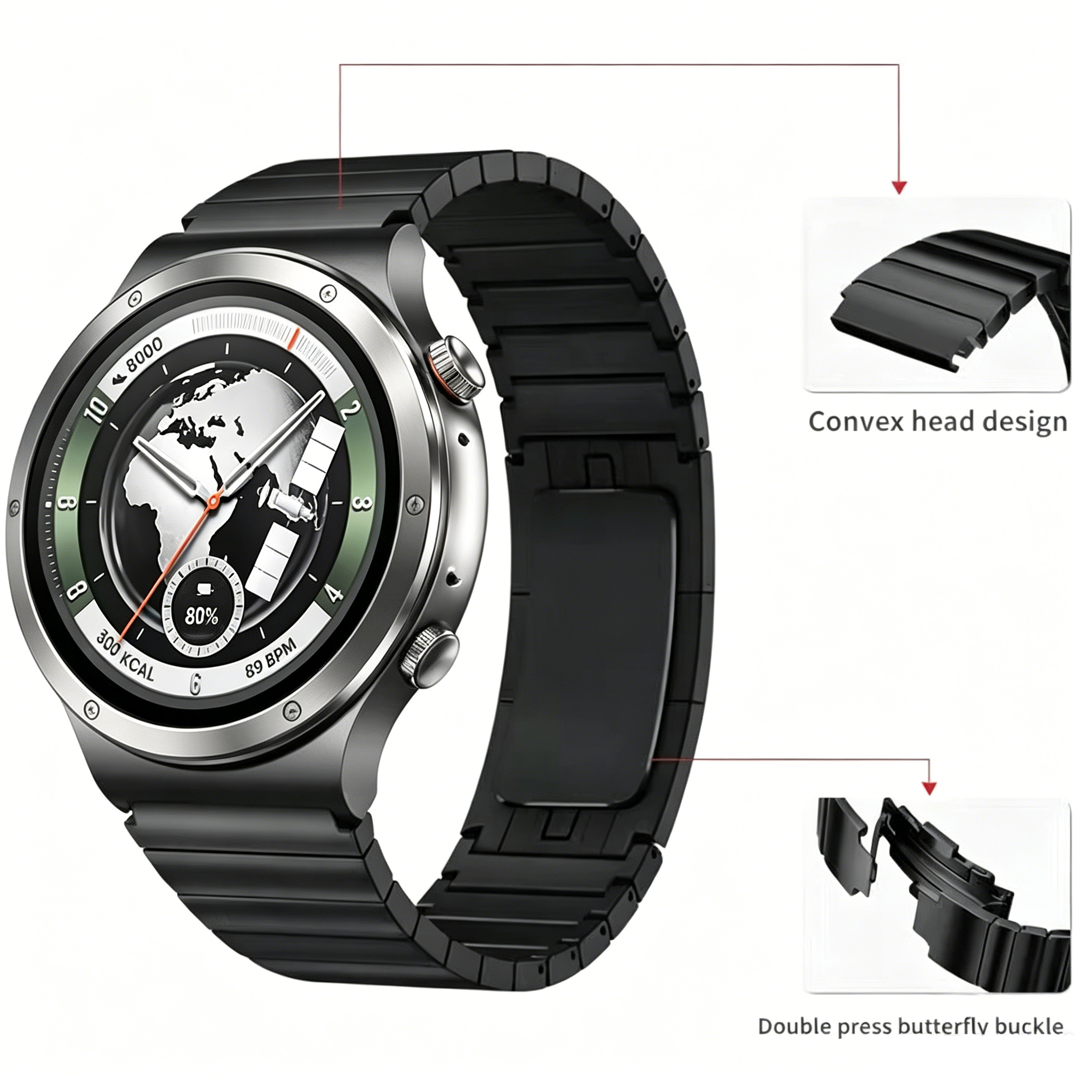 22 ミリメートルオリジナルメタルバンド Oneplus 時 - Smartwatch Oneplus Watches のレビューと価格