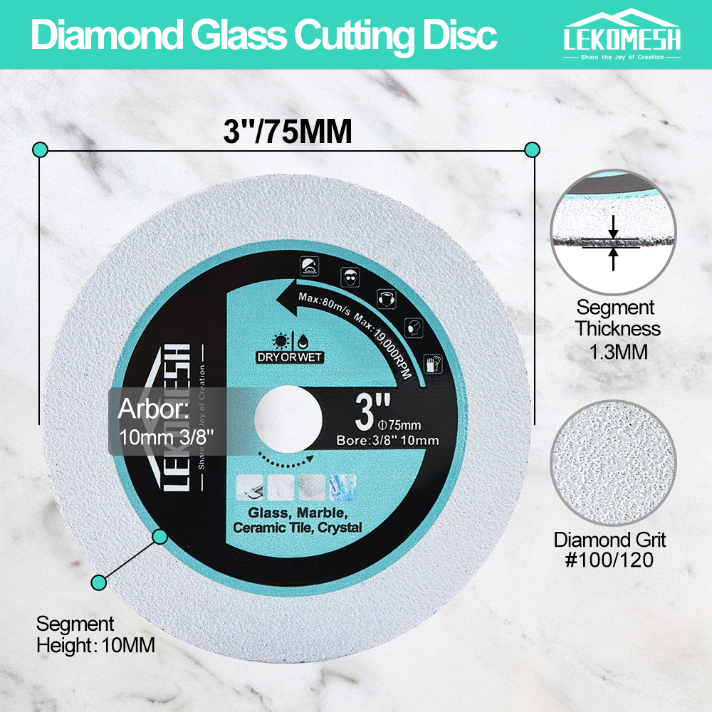 LEKOMESH 1pc 直径 75 ミリメートル/3 イン - Crystal Press Tool のレビューと価格