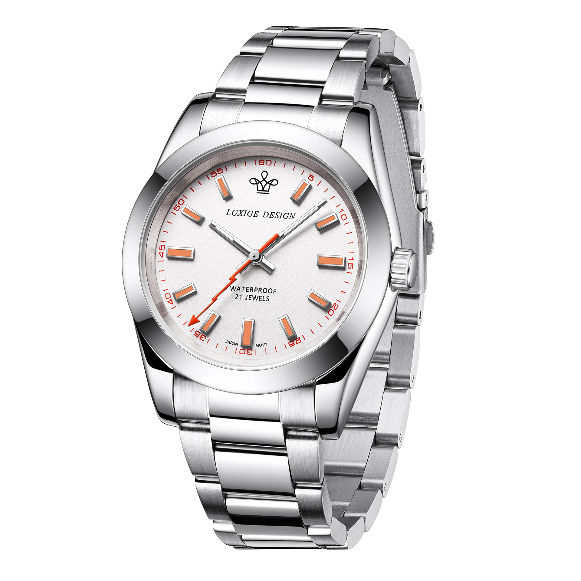 LGXIGEブランドオリジナルステンレススチールクォーツ腕時 - Smartwatch Watches For Men Brands のレビューと価格