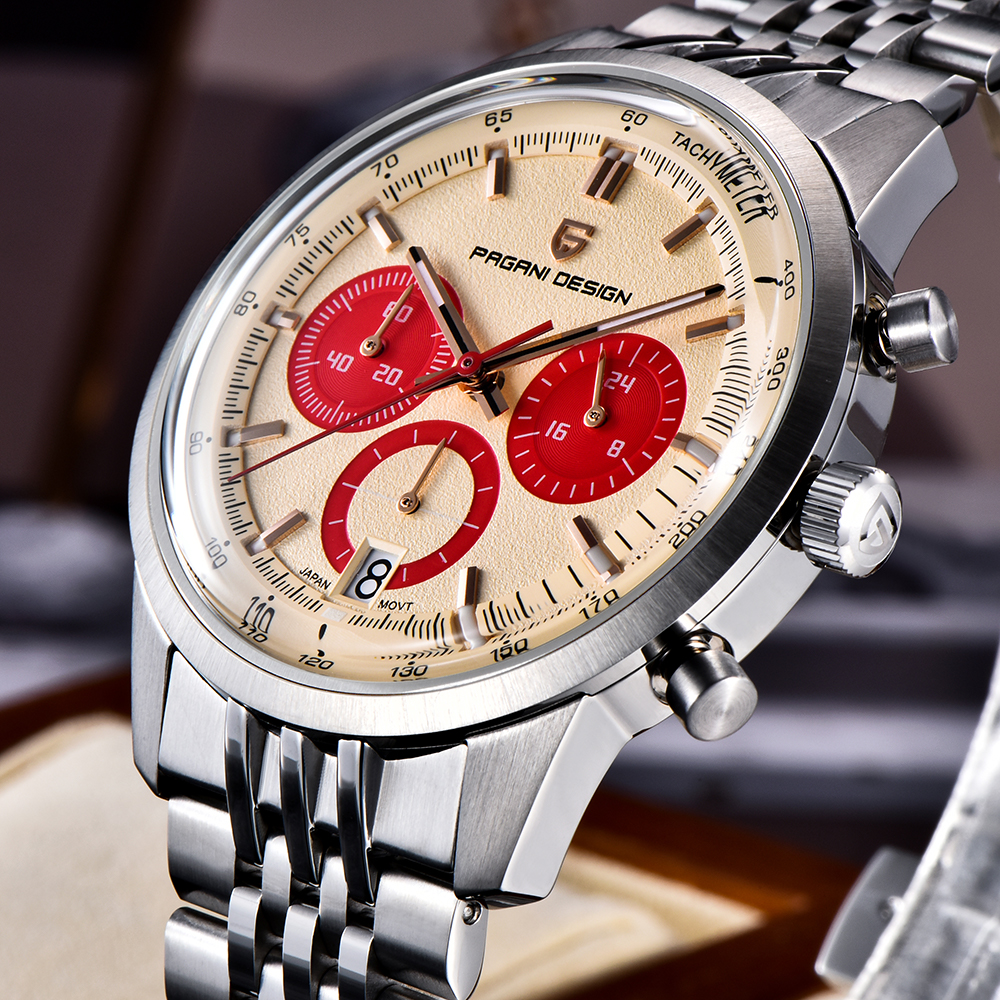 パガーニデザイン新しい VK63 クォーツ時計 41 ミリメ - Smartwatch Watches For Men Brands のレビューと価格