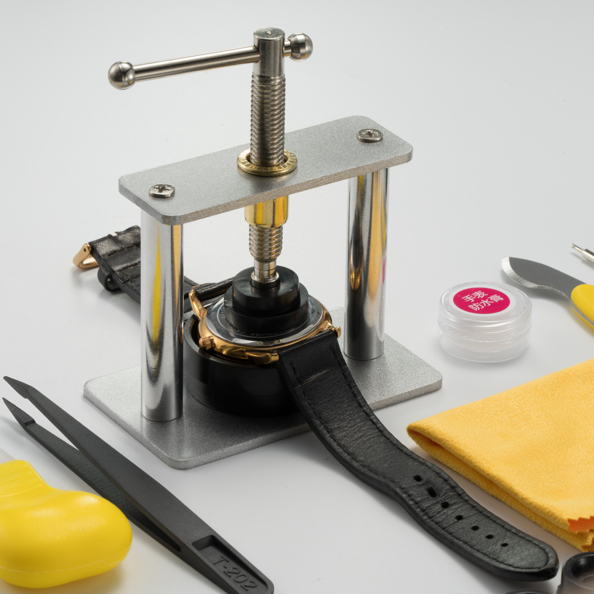 プロ用時計プレスセット、時計ケース閉鎖ツール＆フィッティング - Crystal Press Tool のレビューと価格