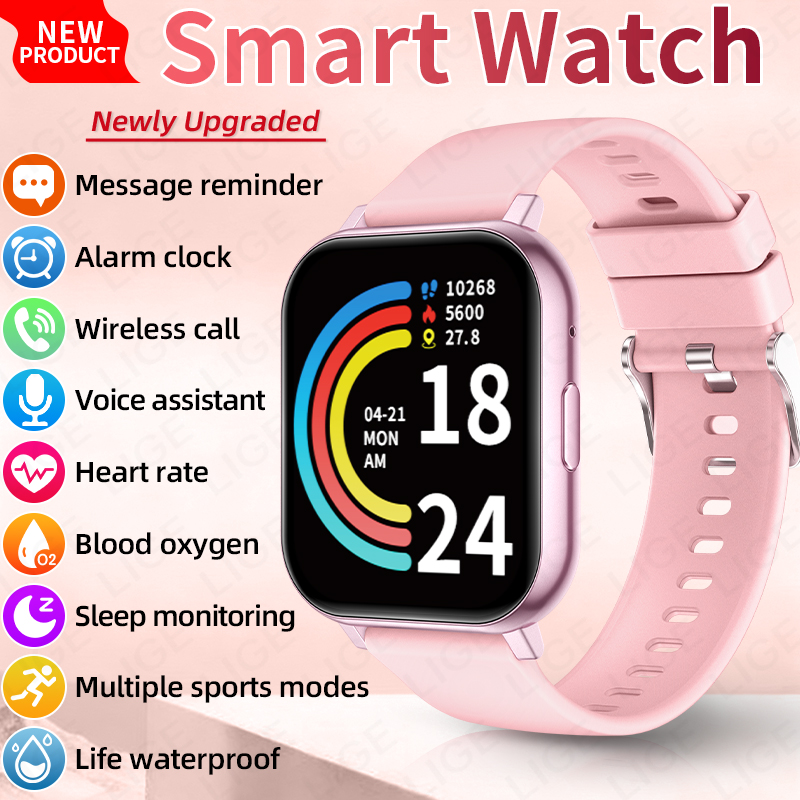 LIGE スマートウォッチ男性女性腕時計スマートウォッチメッ - Smartwatch Watches Birthday Gift For Men のレビューと価格