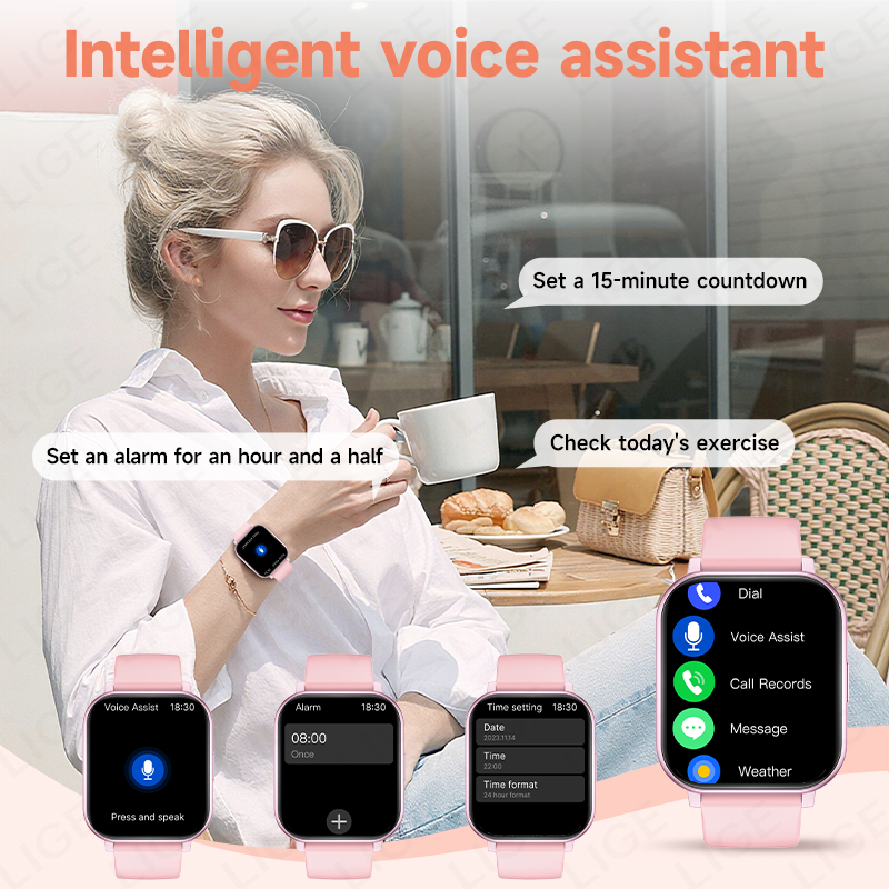 LIGE スマートウォッチ男性女性腕時計スマートウォッチメッ - Smartwatch Watches Birthday Gift For Men のレビューと価格