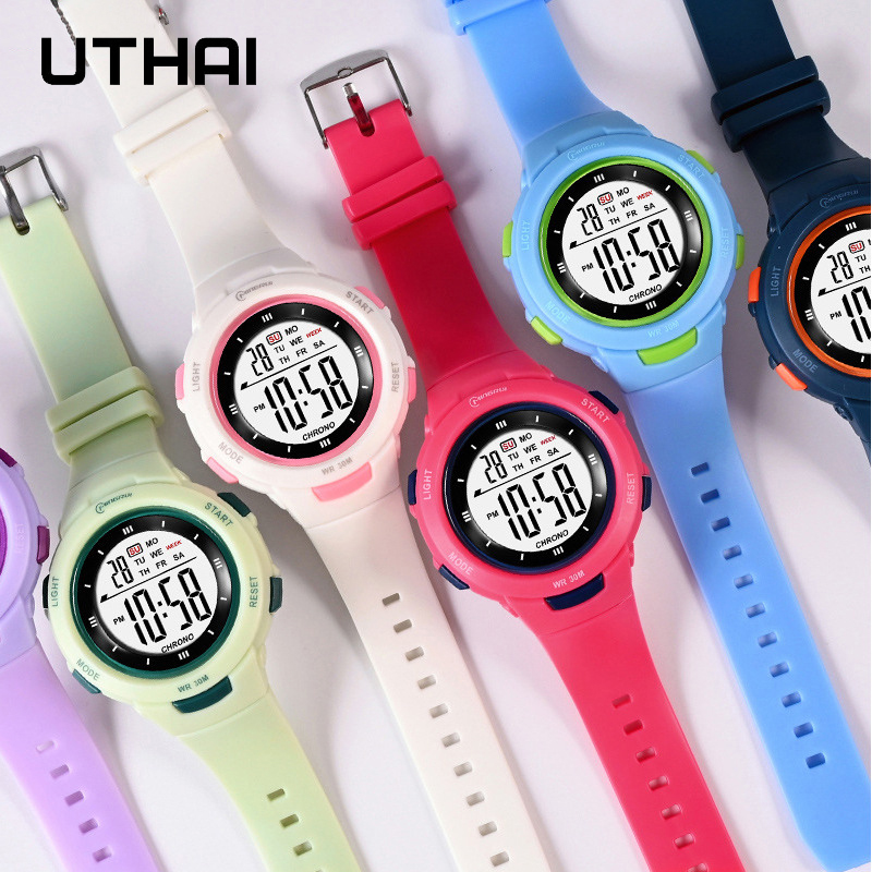 UTHAI CE49 キッズ腕時計ファッション発光防水目覚ま - Smartwatch Digital Watches For Kid Boy With Alarm のレビューと価格