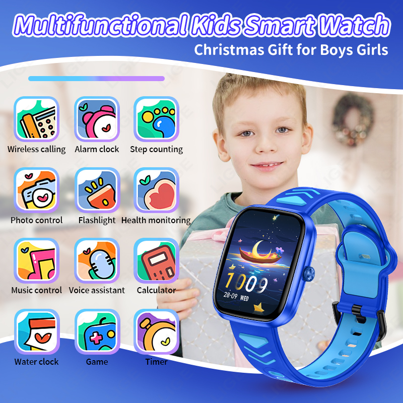 LIGE 2026 キッズスマートウォッチ 子供用HDタッチ - Smartwatch Watches For Kid Girl のレビューと価格