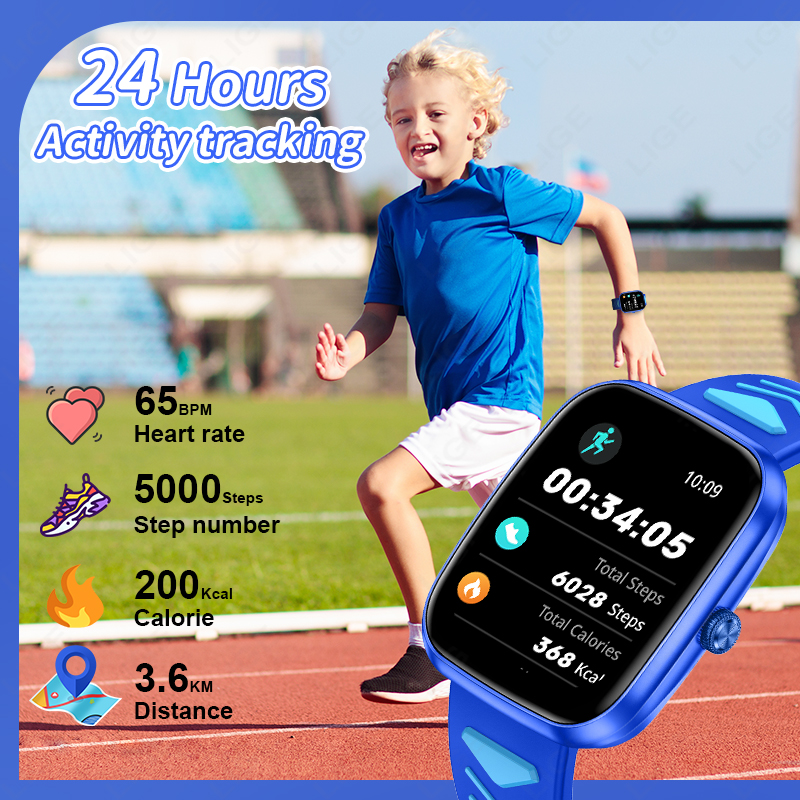LIGE 2026 キッズスマートウォッチ 子供用HDタッチ - Smartwatch Watches For Kid Girl のレビューと価格