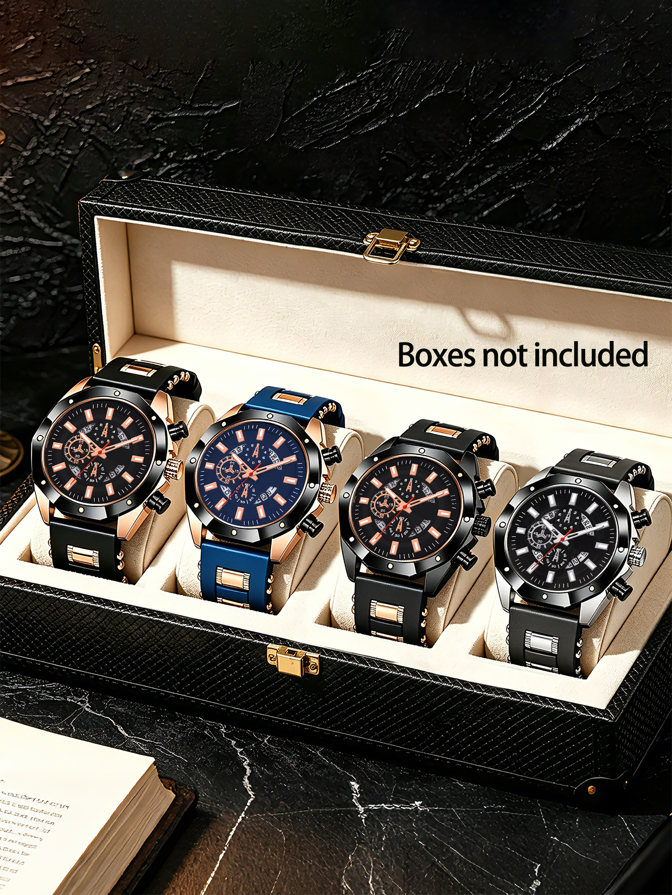 ファッションミリタリースタイルメンズウォッチ、マルチダイヤル - Smartwatch Watches Birthday Gift For Men のレビューと価格