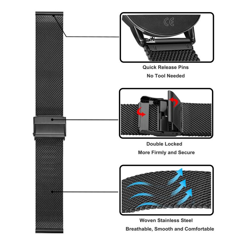 時計用ステンレススチールストラップ,金属ブレスレット,ハイブ - Fossil Watches Smartwatch Hybrid のレビューと価格