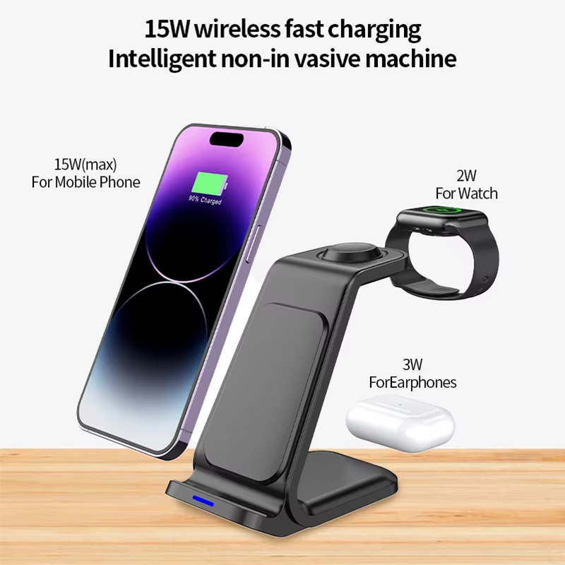 15W 3in1 ワイヤレス充電スタンド iPhone、Sa - Watch 7 Smartwatch Iphone のレビューと価格