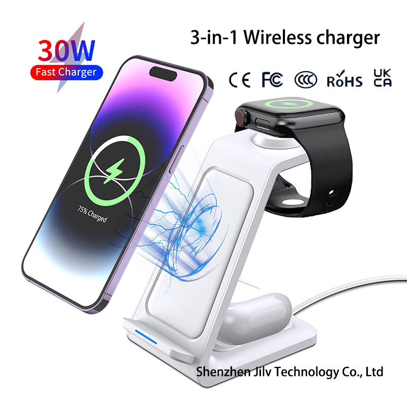 15W 3in1 ワイヤレス充電スタンド iPhone、Sa - Watch 7 Smartwatch Iphone のレビューと価格