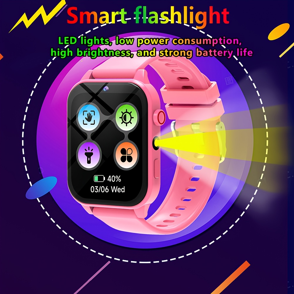 キッズスマートウォッチ、複数のパズルゲーム、HDカメラ、懐中 - Smartwatch Digital Watches For Kid Boy With Alarm のレビューと価格